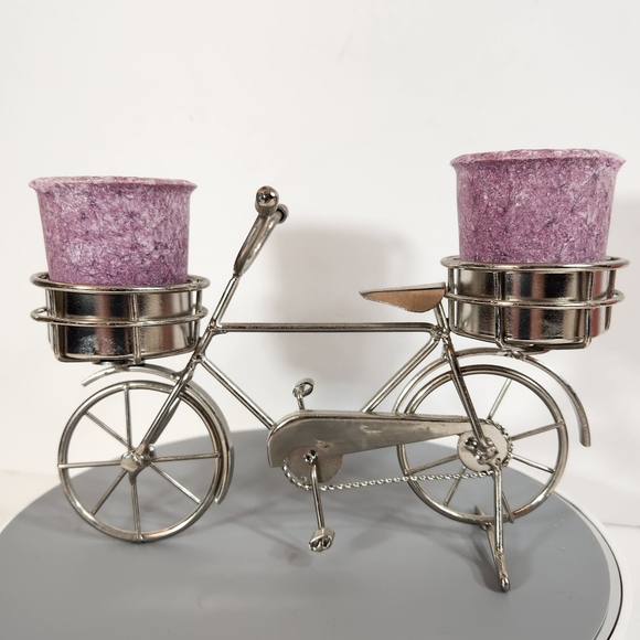 Metal unique bicycle Candle holder - Picture 4 of 8
